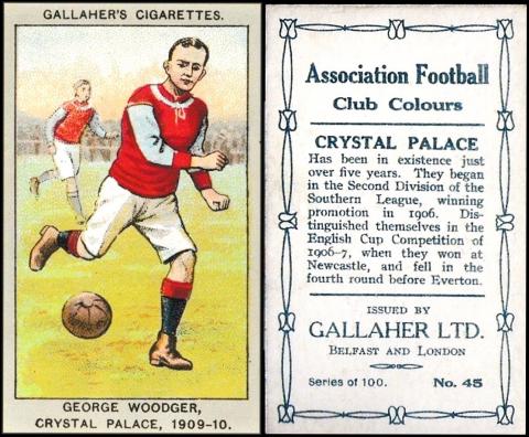 G075-125 [tobacco : UK] Gallaher Ltd "Association Football Club Colours" (1910) 45/100