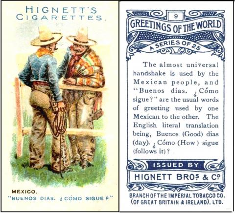 H536-140 [tobacco : UK] Hignett Bros & Co. “Greetings of the World” 9/25