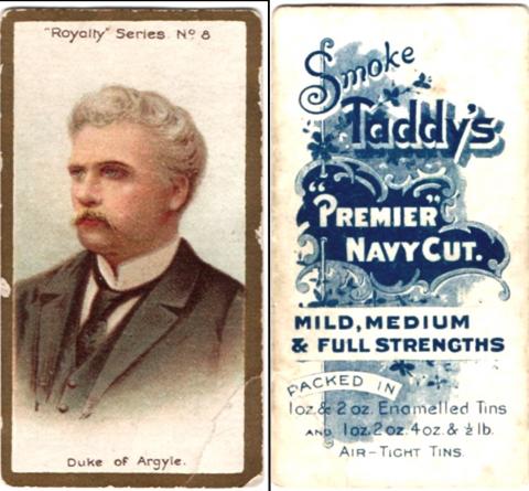 T045-400 [tobacco : UK] James Taddy & Co. "Royalty Series" (1903) 8/25