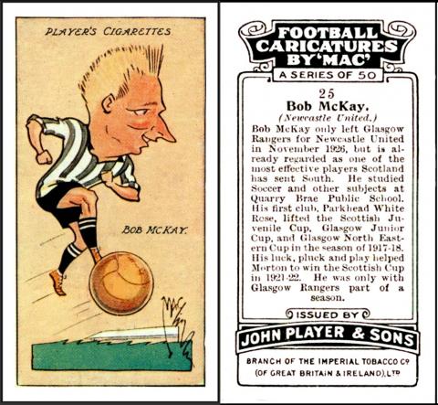 P644-204 : P/98 [tobacco : UK] Player " Football Caricatures by Mac" (September 1927) 25/50