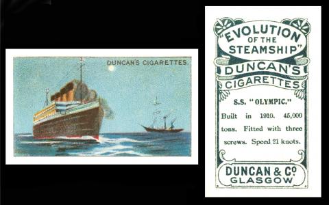 D920-710 [tobacco : UK] J. Duncan & Co. Ltd “The Evolution of the Steamship” (1925) Un/50 