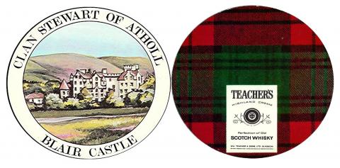 TEA-030.1 : TAR-1 [trade : UK] Teachers Highland Cream [whisky] "Scottish Clans and Castles" (1955) Un/24