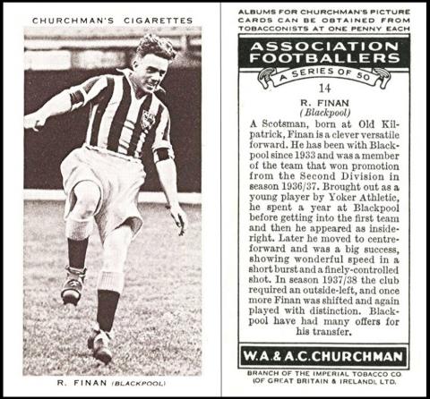 C504-410.1 : C82-32.1 : C/7 [tobacco : UK] W.A. & A.C. Churchman "Association Footballers" A series (September 1938)  14/50