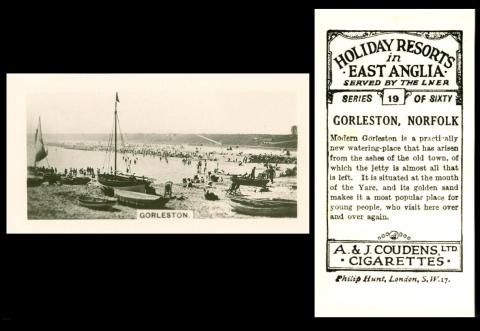 C874-300 : C144-2 [tobacco : UK] A. & J. Coudens "Holiday Resorts on East Anglia"(1924) 19/60