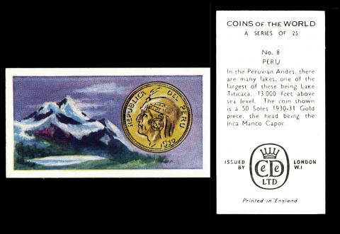 CED-020 : CEA-1 [trade : UK] Ce De Ltd "Coins of the World" (1956) 9/25