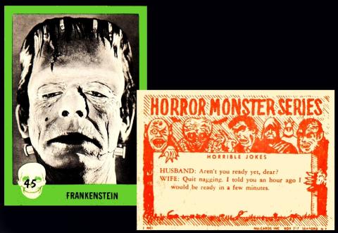 Nu-Cards "Horror Monster Cards" first series (1961)