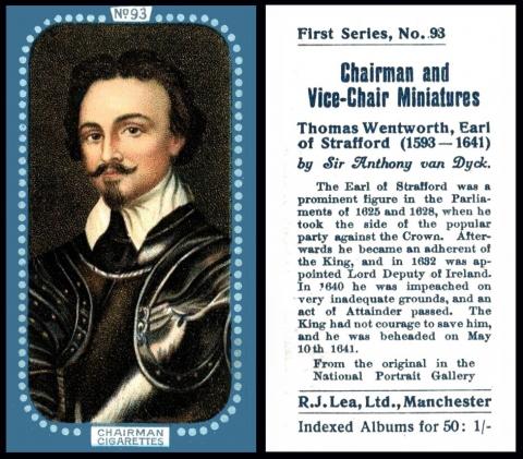 Lea "Chairman and Vice Chairman Miniatures" first series blue border (1912)