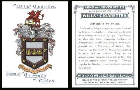 W.D. & H.O. Wills  "Arms of Universities"