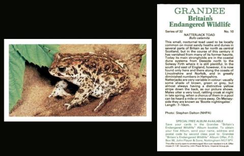 John Player  Grandee "Britain`s Endangered Wildlife" 
