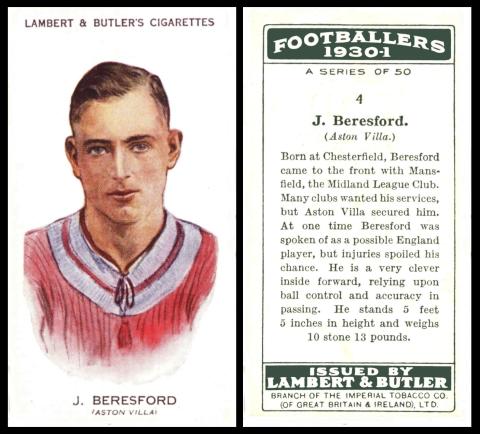 lambert butler Footballers 1930-1