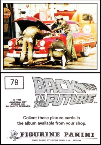 panini back to future 1 sticker