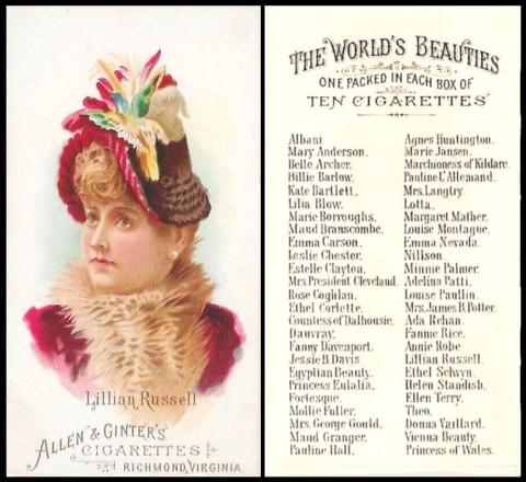 Allen Ginter Worlds Beauties