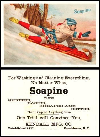 Soapine advertising card