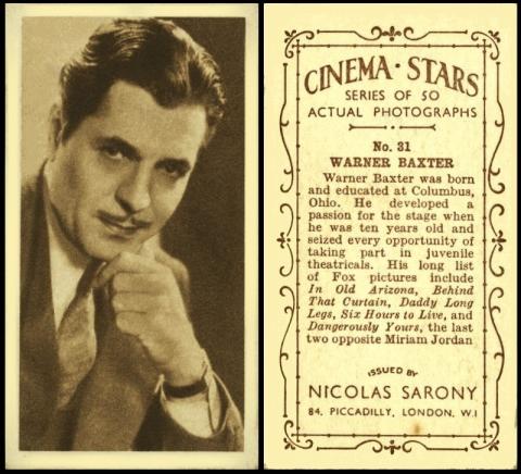 Sarony Cinema Stars