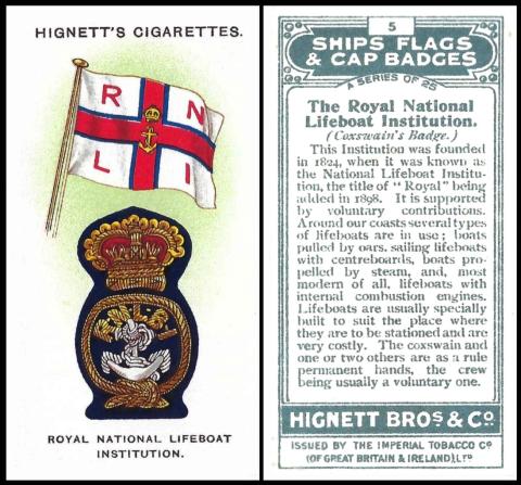 Hignett ships flags cap badges