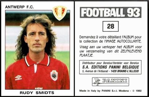 Panini Football 93 Benelux