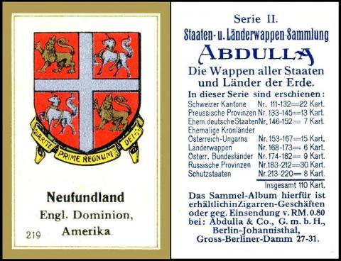 Abdulla Serie II Staaten Landerwappen Sammlung