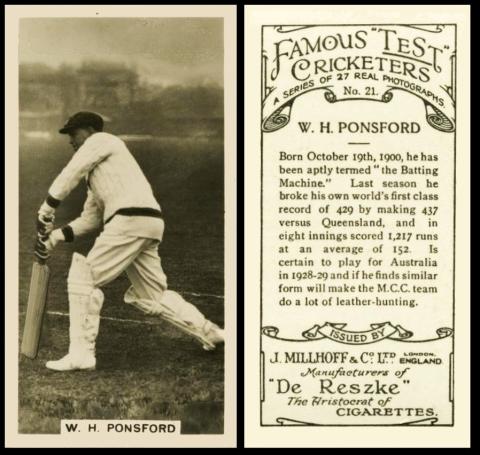 Millhoff Famous Test Cricketers