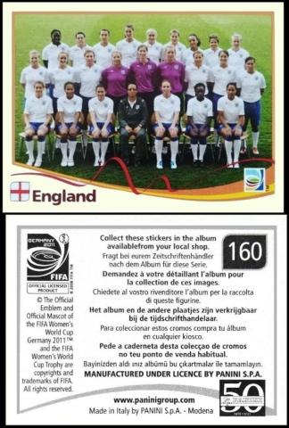 Panini 2011 women football