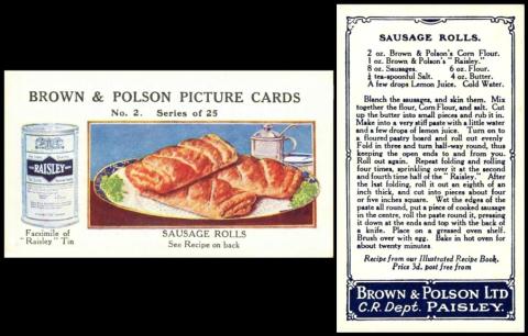 Brown Polson picture cards