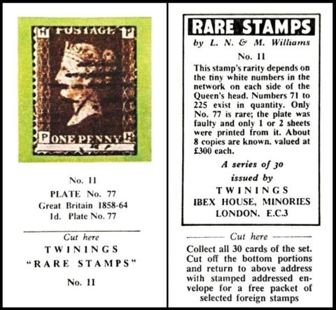 Twinings stamps no overprint