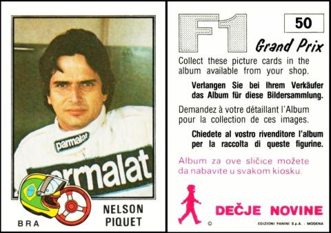 Panini F1 Yugoslavian ed