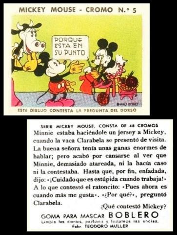 Muller Mickey Mouse Cromos