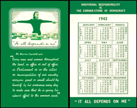 Ardath It all depends on me 1943 calendar