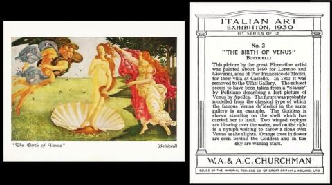 Churchman Italian Art Exhibition 1930