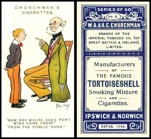 Churchman Phil May Cartoons Tortoise