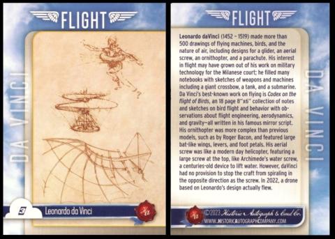 Historic Autograph Card Co flight