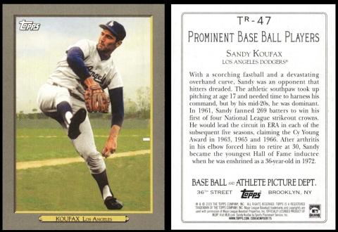 Topps Prominent Baseball Players