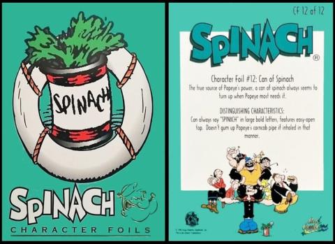 card creations Popeye 65th Anniversary 1994 foils