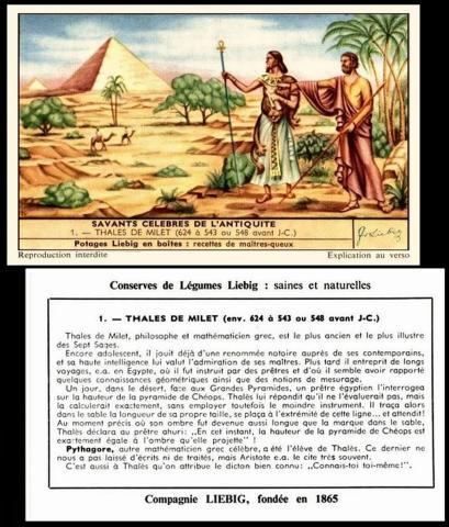 Liebig Savants Celebres de lantiquite