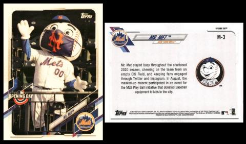 Topps Opening Day Mascots 2021