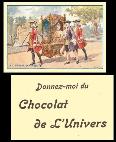 Chocolat de luniverse moyens du transport