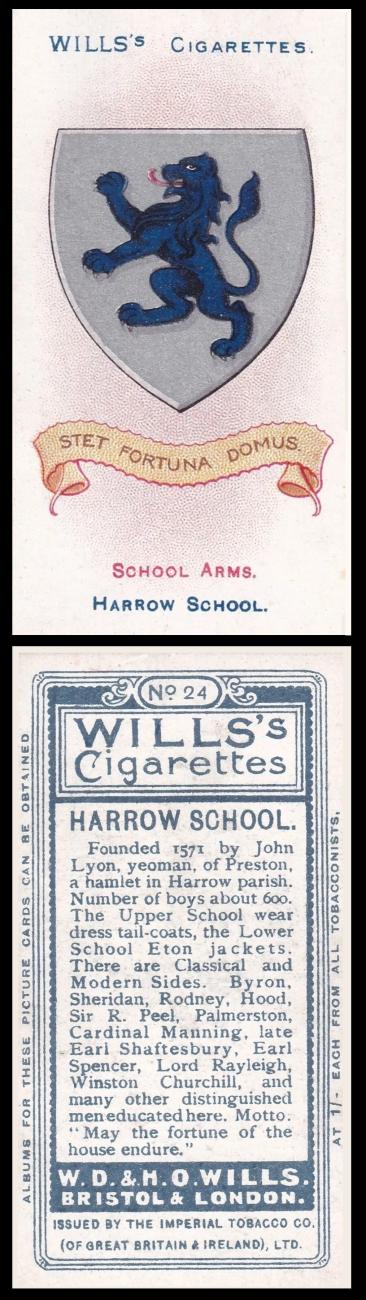 Wills School Arms Harrow