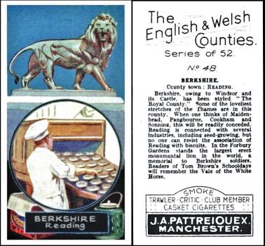 P246-560 : P18-52 [tobacco : UK] J. A. Pattreiouex Ltd "The English & Welsh Counties" (1928) 48/52