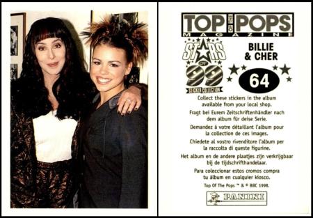 Panini Top of the Pops Magazine Stars of 99