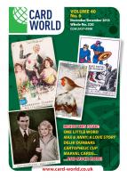 Cover of Card World magazine issue 320, Nov/Dec 2016